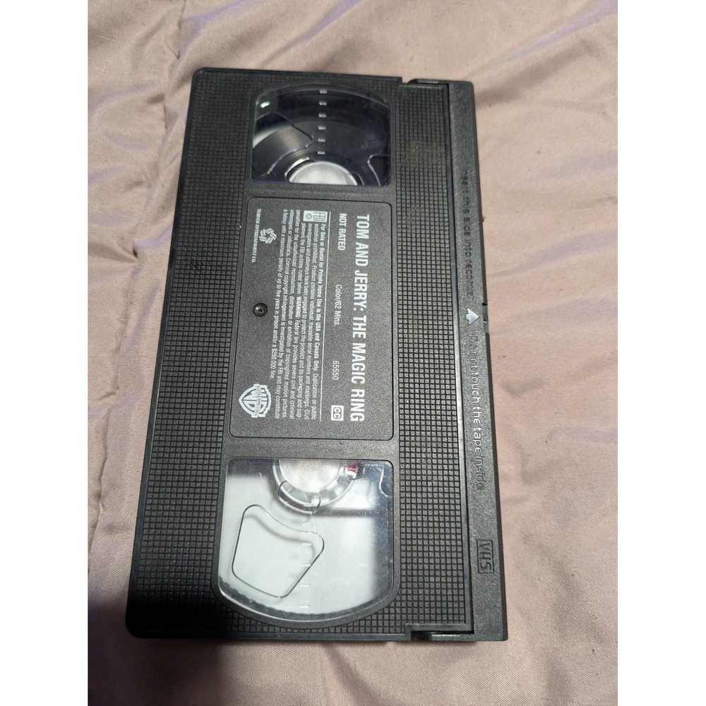 Tom and Jerry The Magic Ring VHS Movie 65550 Warner Bros 2002 Animated Film
